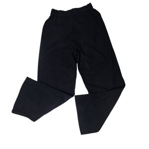 Abercrombie Fitch Retro Wide-Leg 70s Bell-Bottom Black Linen Blend Pants XS